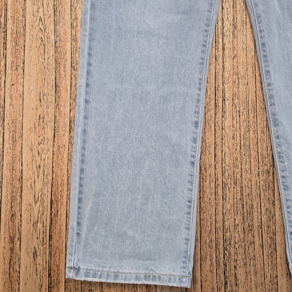 Girl Index Womens Light Washed Size 7 Straight Leg 100% Cotton Jeans - Picture 3 of 13